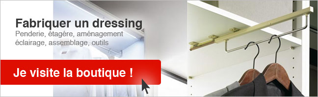 Fabriquer un dressing : 35% de remise sur la quincaillerie
