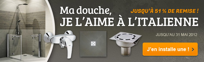 Ma douche, je l'aime à l'italienne