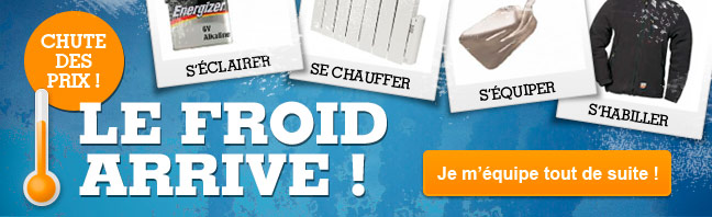 Le froid arrive : chute des prix sur une sélection de produits !