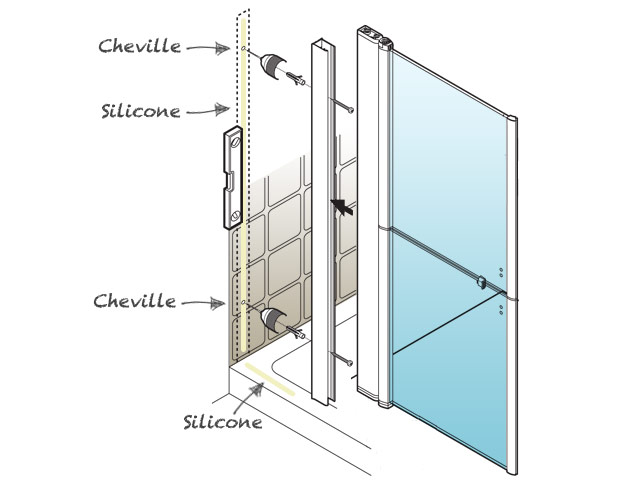 Comment placer une porte en verre pivotante